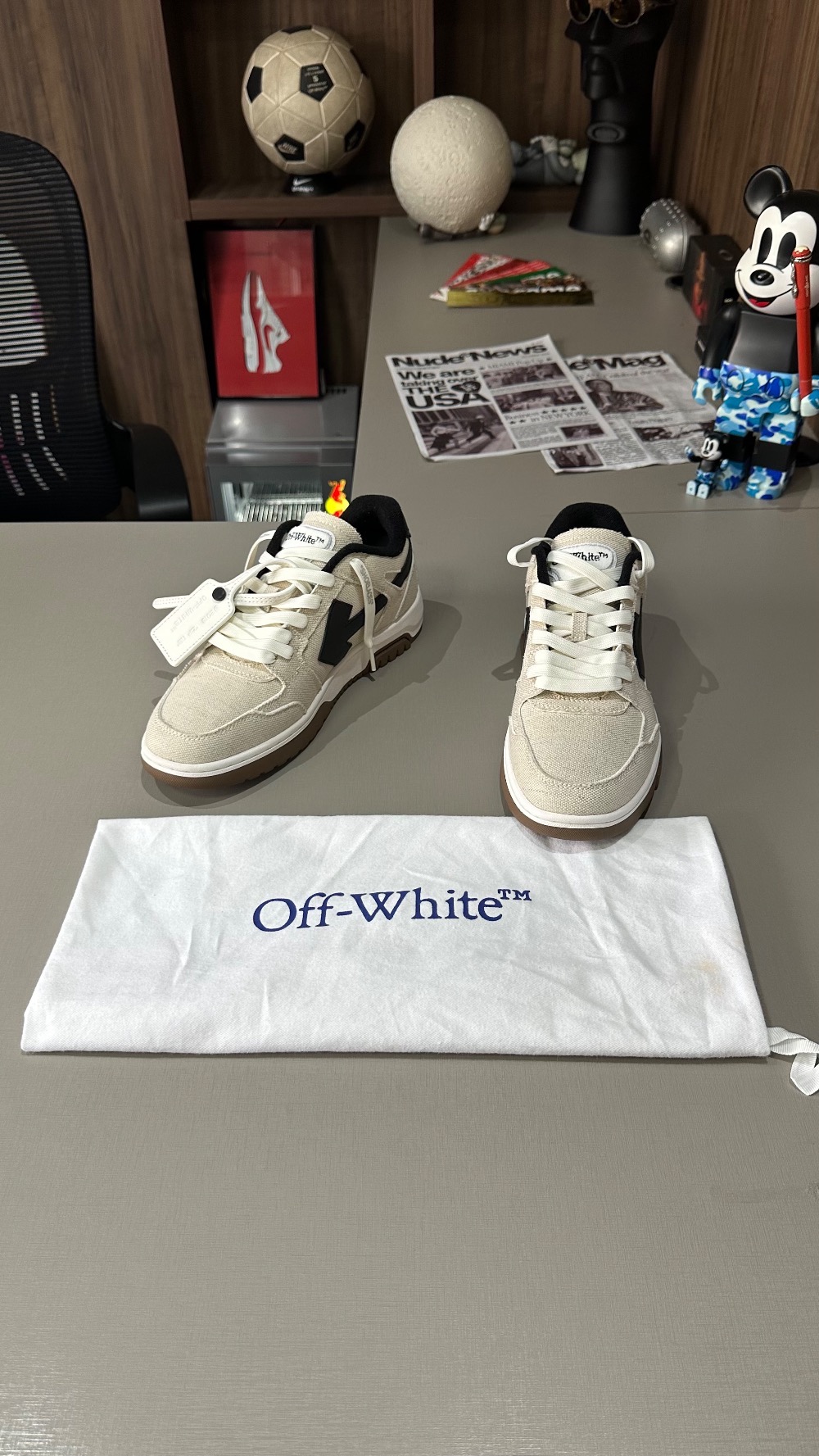 Off-White Slim Out Of Office Neutrals — 38, Novo