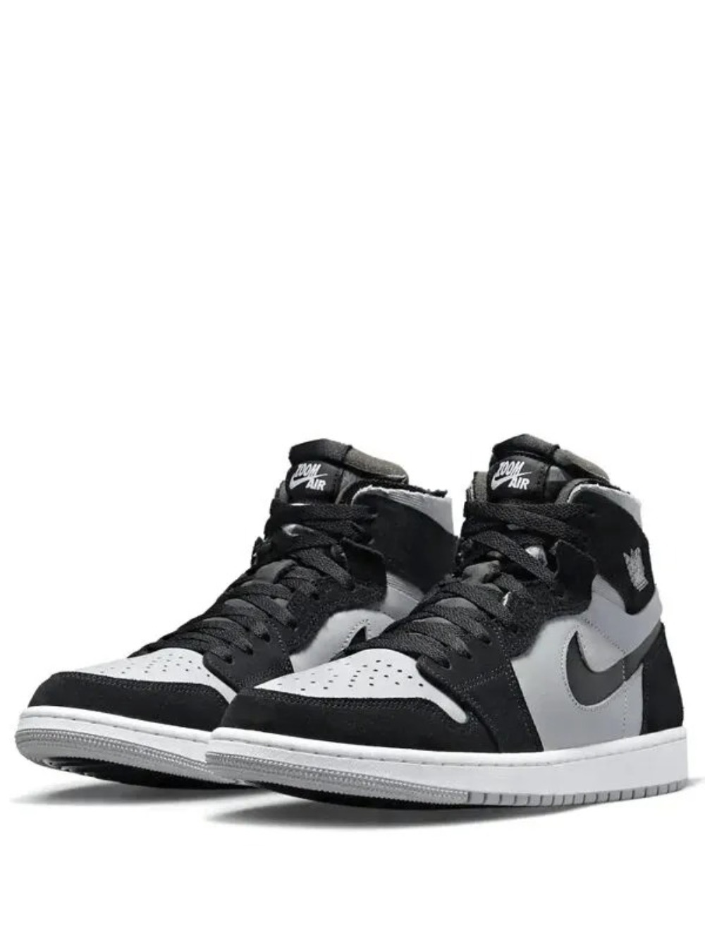 Air Jordan 1 Zoom CMFT Black Light Smoke Grey — 45 / 46, Novo