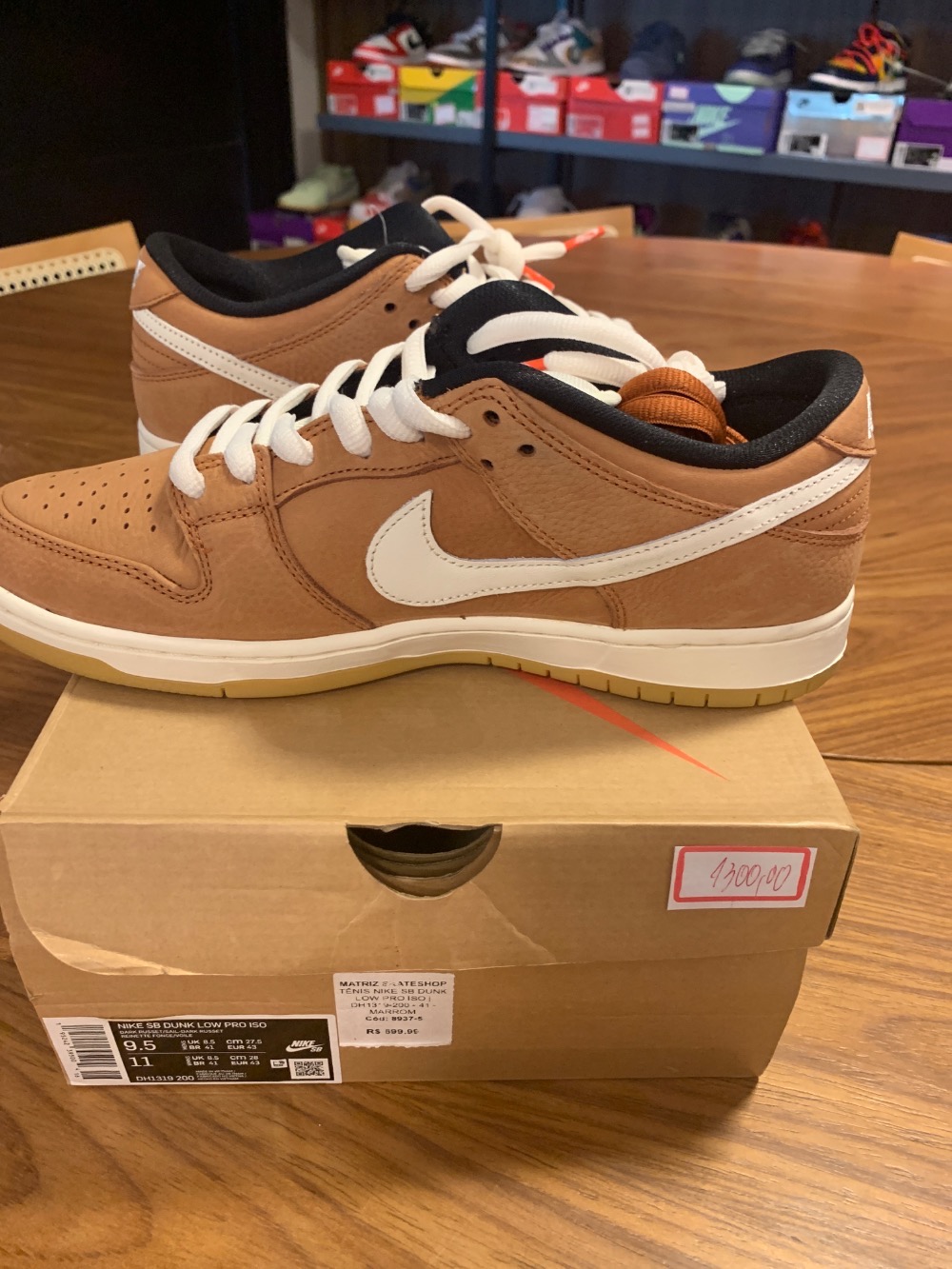 Nike SB Dunk Low Pro ISO Dark Russet — 41, Novo
