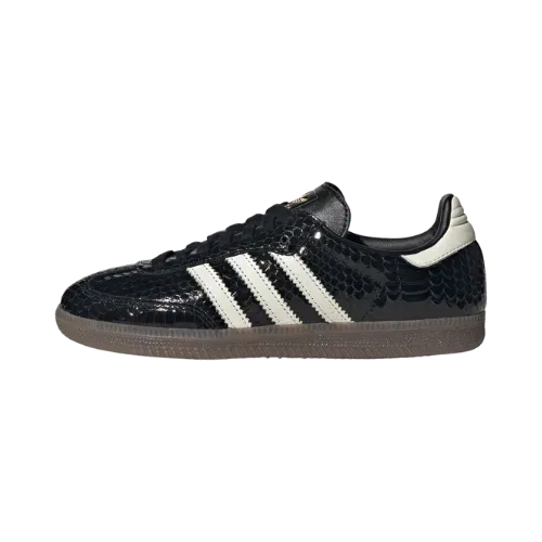 adidas Samba Patent Snakeskin Core Black Off White Gum Five