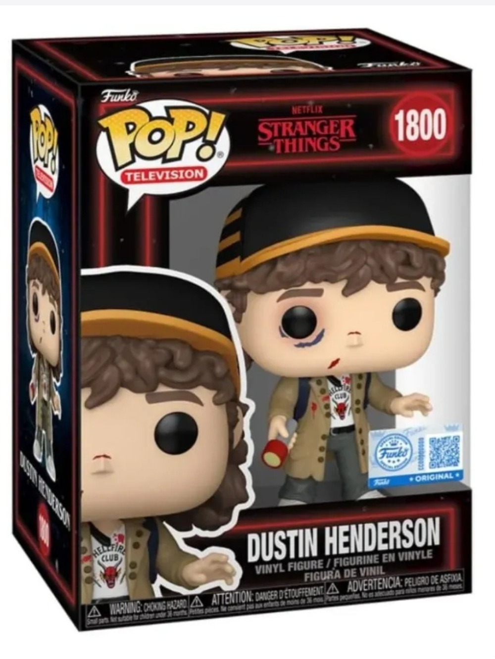 Funko Pop! Stranger Things Dustin Henderson #1800 — POP, Novo