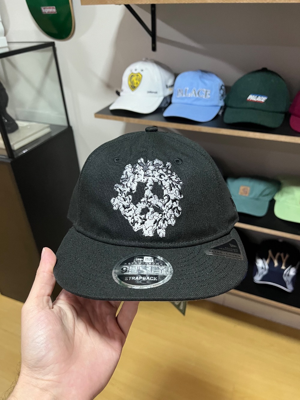 Boné Denim Tears Peace Wreath Snapback Black — Único, Novo