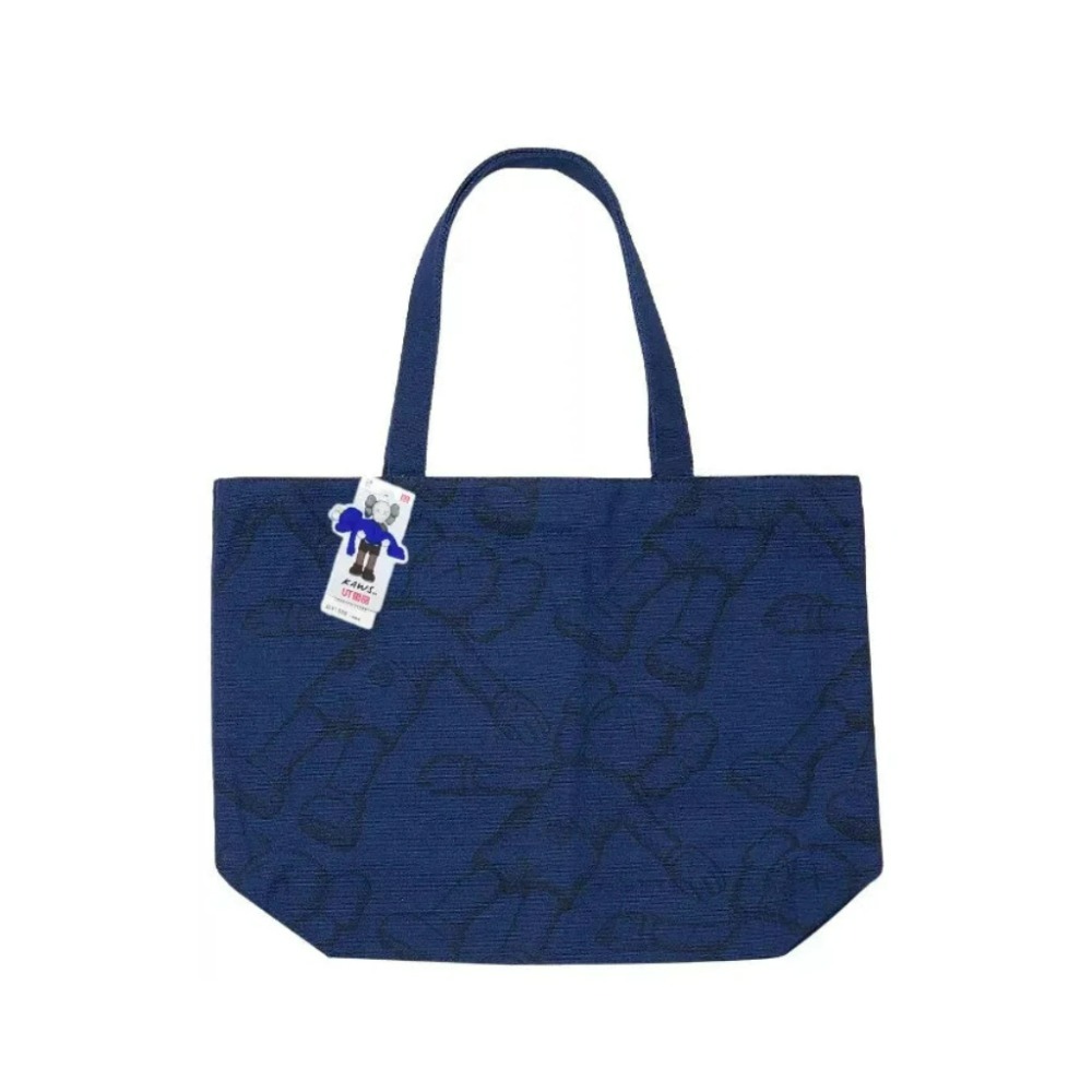 KAWS x Uniqlo Tote Bag Navy — único, Novo