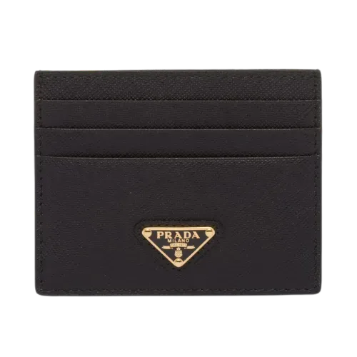 Porta-cartão Prada Couro Saffiano Black
