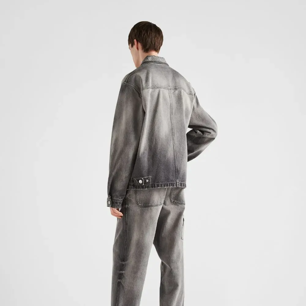 Jaqueta Prada Denim Blouson Grey - Droper