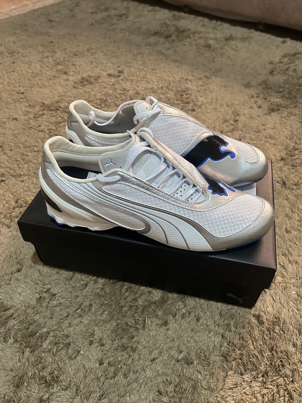 Puma V-S1 Metallic White Silver