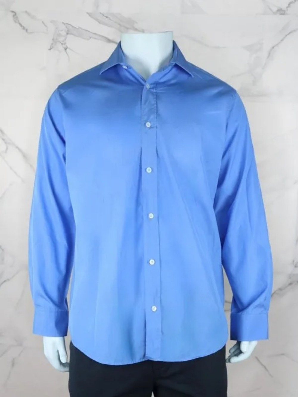 Camisa Social Hermès Basic Azul