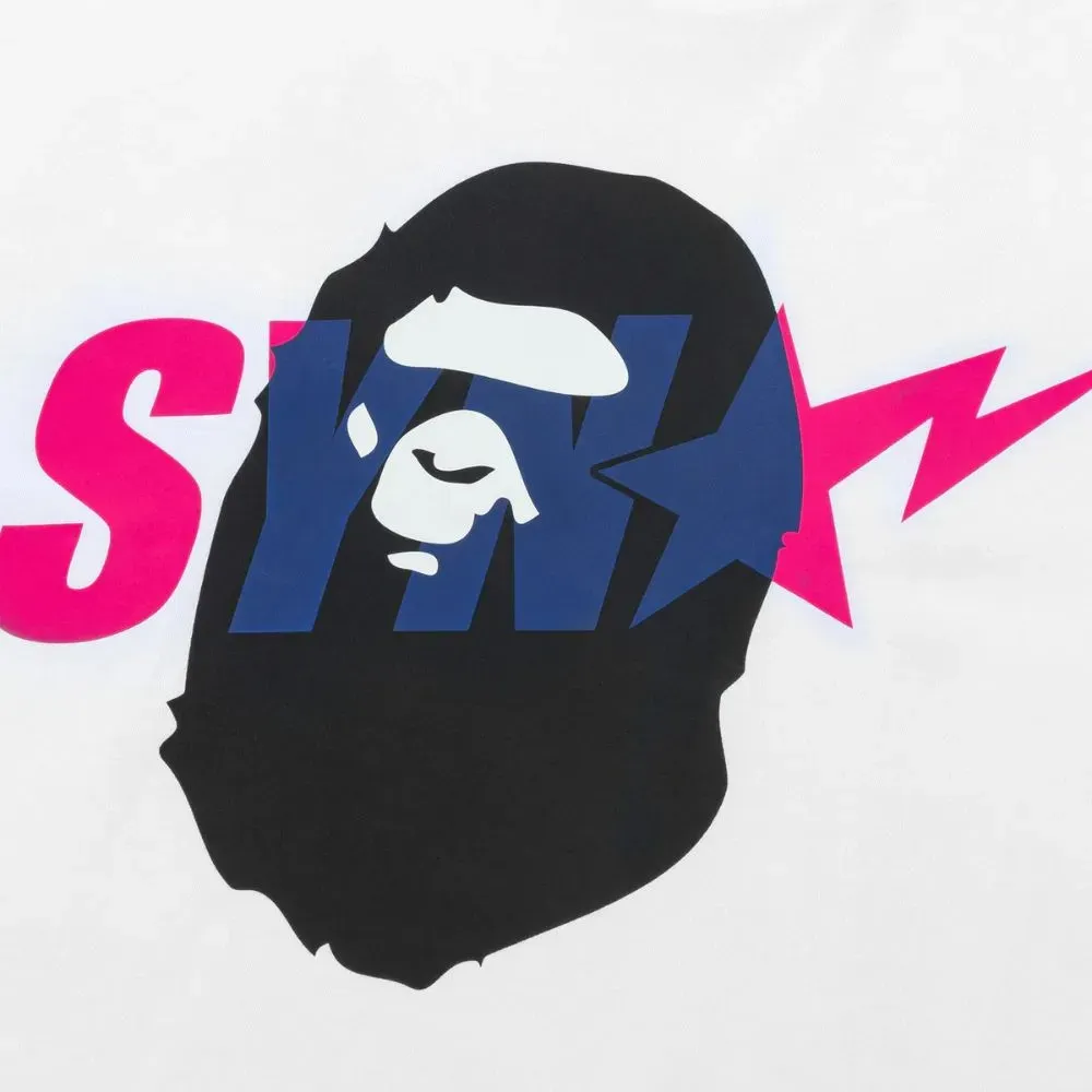 Spotify X SYNA By Central Cee x BAPE Camiseta Ape Head White - Droper