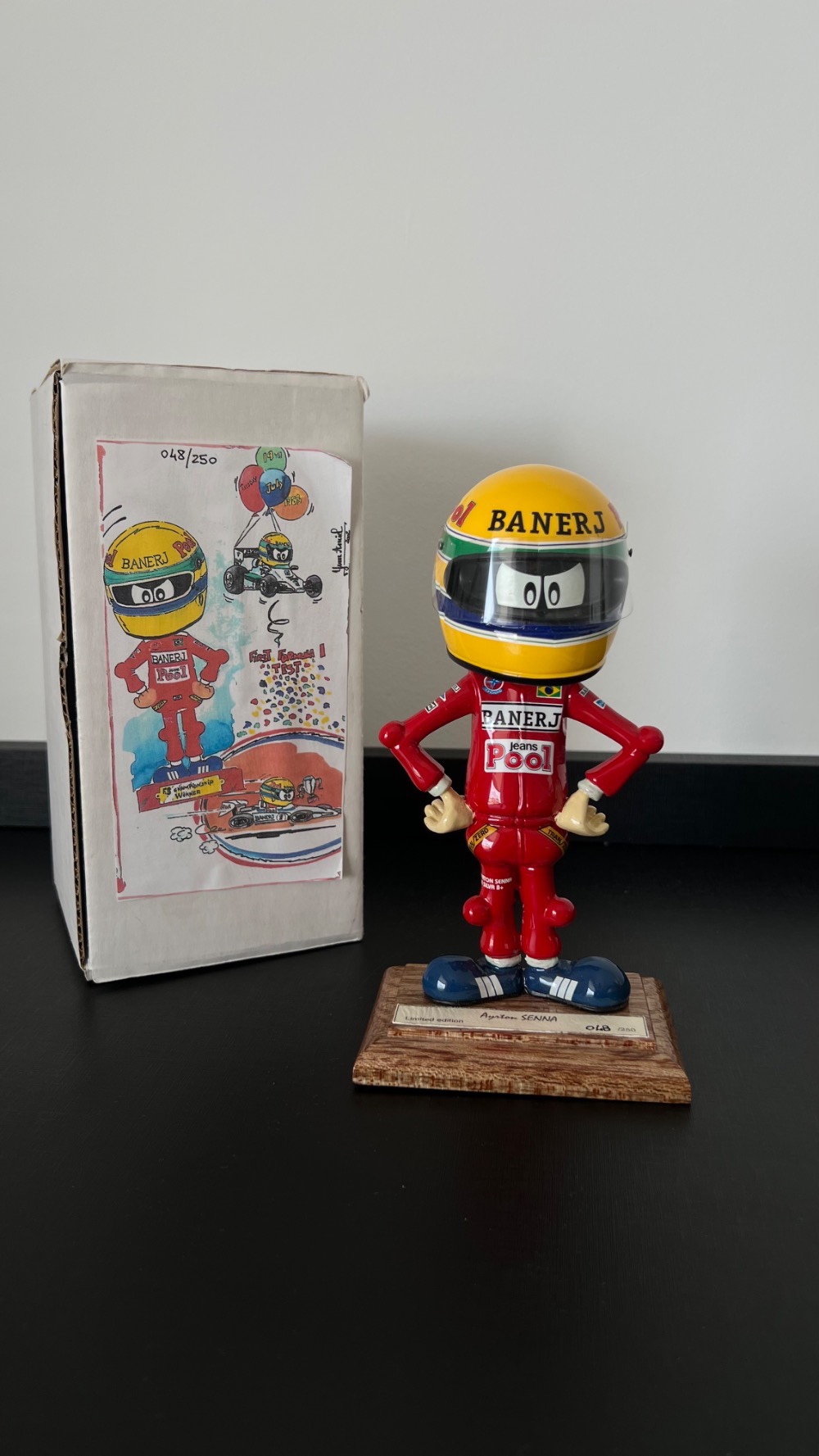 Yvon Amiel Ayrton Senna Figure Red