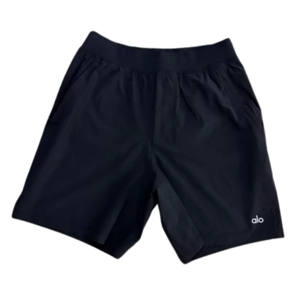 Shorts Alo Yoga Athletic Moisture-Wicking Performance Black - Droper