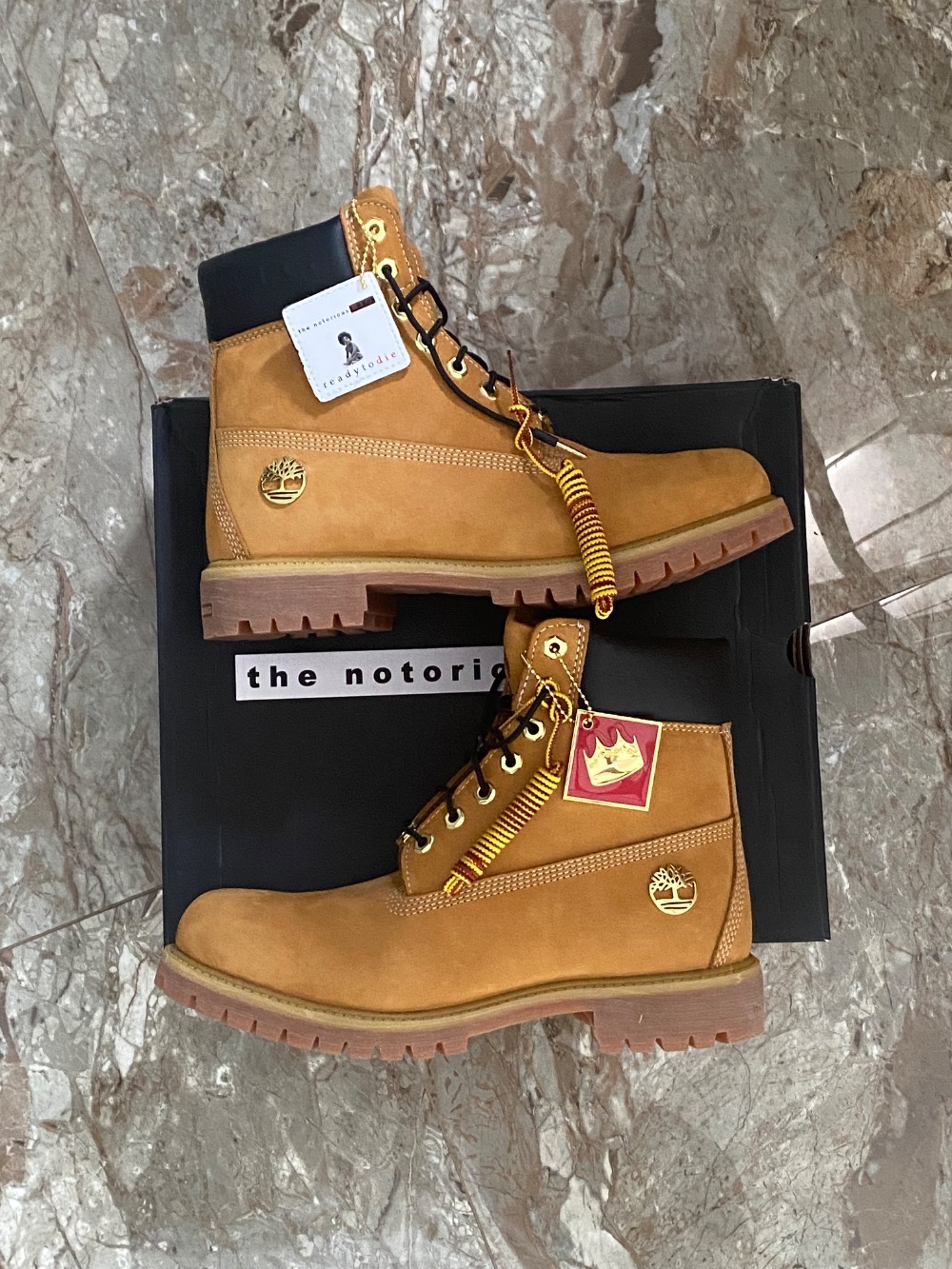 Notorious B.I.G x Timberland Bota Premium 6 Waterproof Wheat — 41, Novo