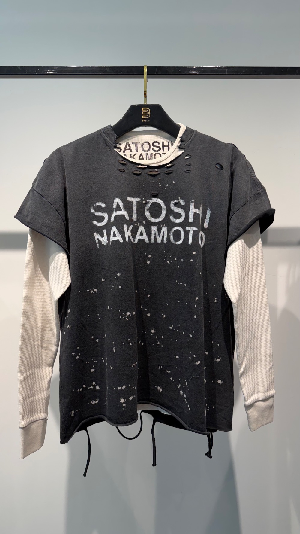 Camiseta Satoshi Nakamoto Destroyed Luke Black