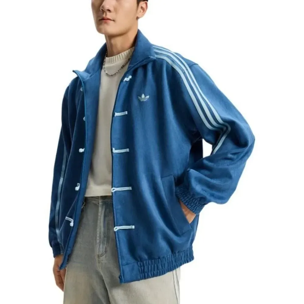 Jaqueta adidas New Chinese Style Track Top Deep Blue - Droper