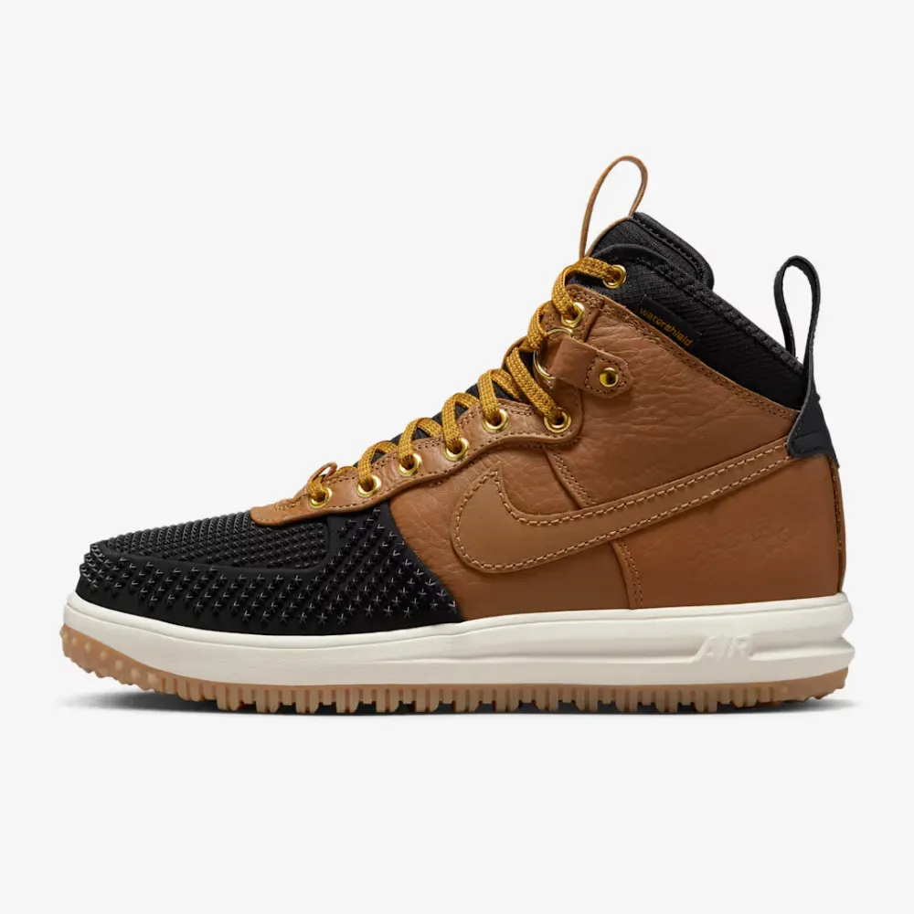 Nike Lunar Force 1 Winterized Duckboot Ale Brown Black Goldtone