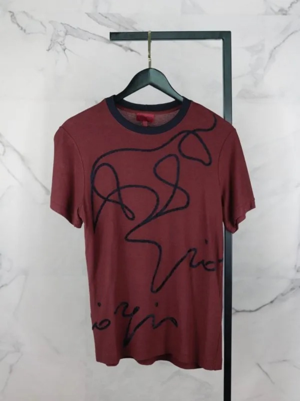 Camiseta Giorgio Armani Abstract Print Vinho