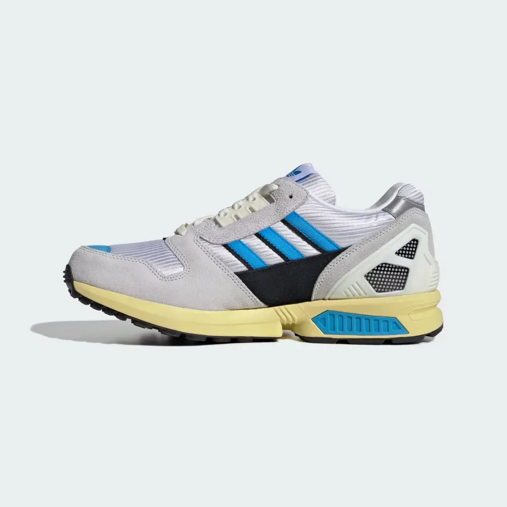 水色 adidas ZX 8000 MIG Cloud White Lucid Aquamarine Powder Yellow - Droper