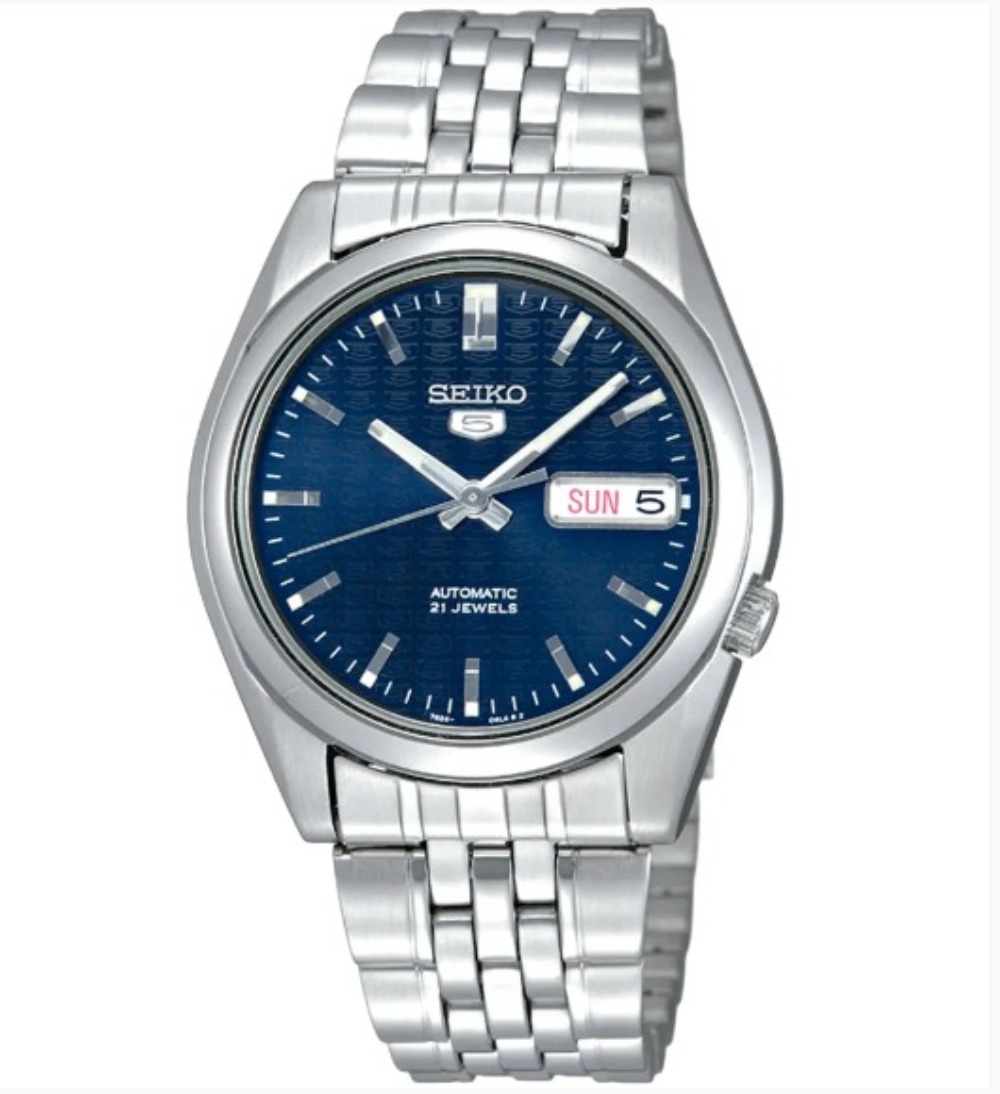 Relógio Seiko 5 Silver Blue — Único, Novo
