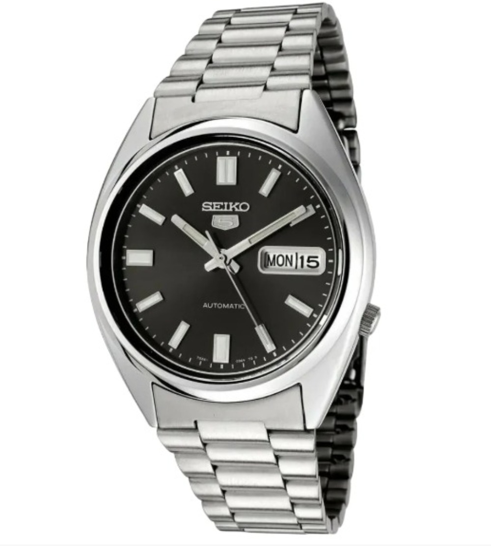 Relógio Seiko 5 Automatic Black — Único, Novo