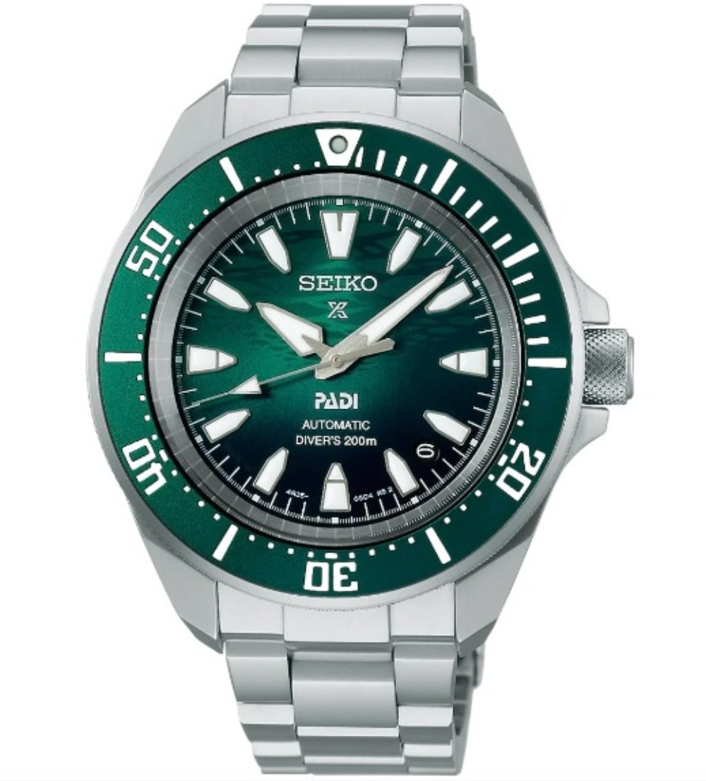 Relógio Seiko Prospex Shogu-Rai PADI Green 41.7 mm — Único, Novo