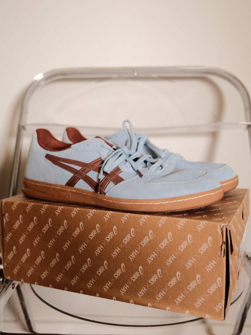 HAY x Asics Skyhand OG Chambray Blue Tortoise Shell