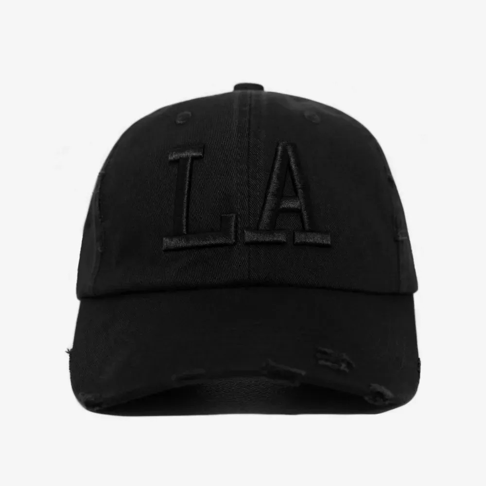 Boné oMA Studios LA Distressed Triple Black — Único, Novo