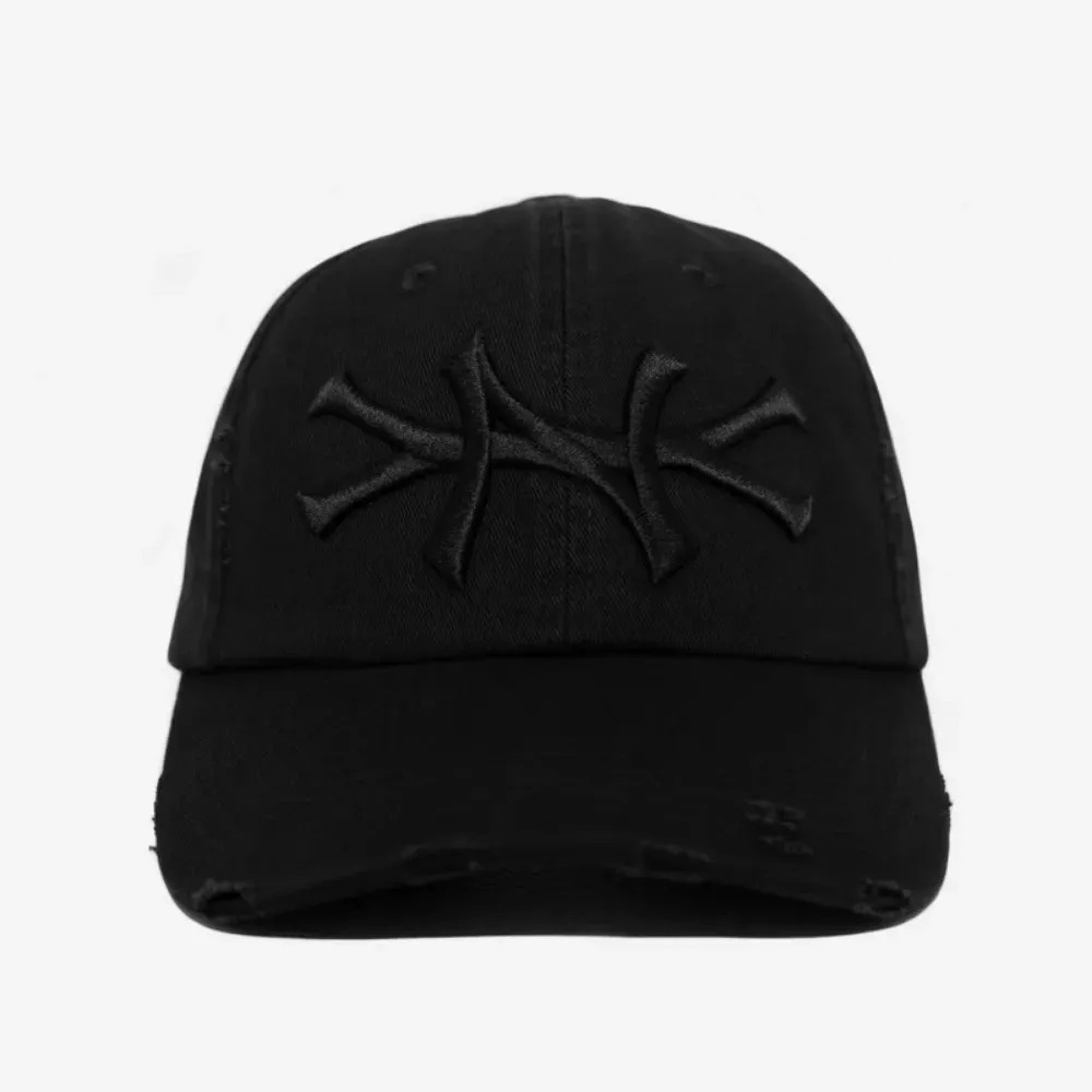Boné oMA Studios NY Distressed Triple Black — Único, Novo