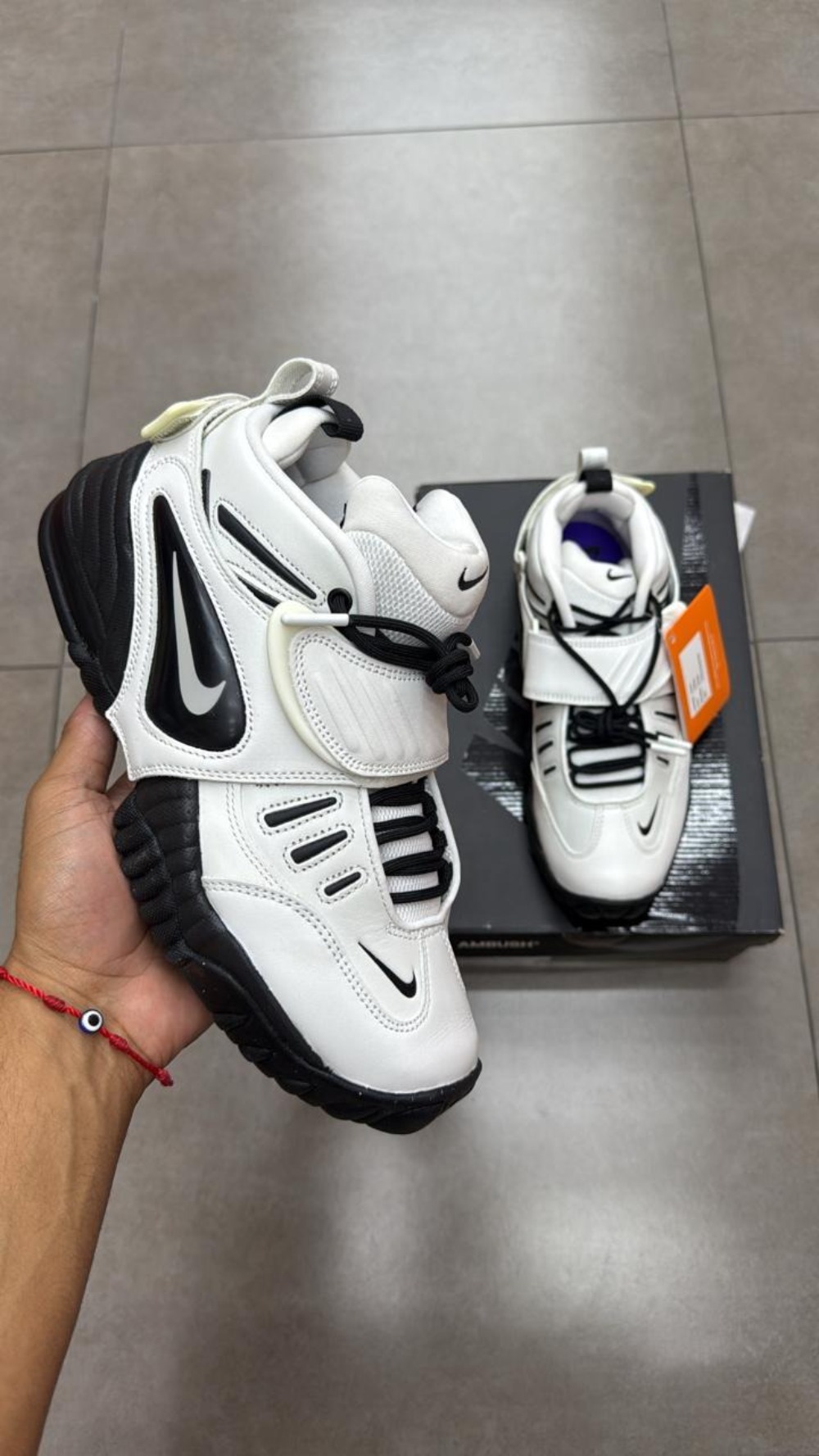 Ambush x Nike Air Adjust Force Summit White and Black