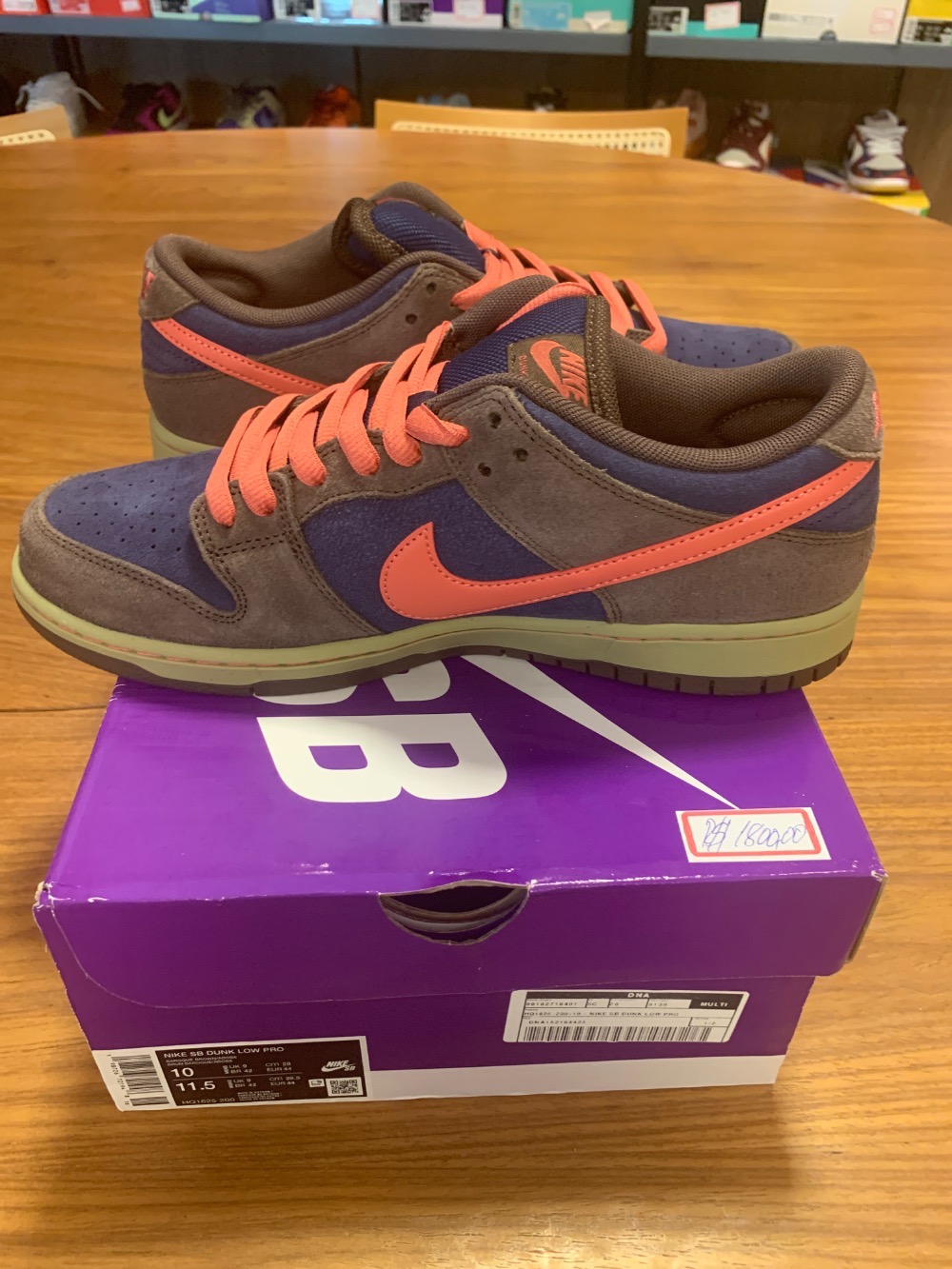 Nike SB Dunk Low Baroque Brown Midnight Navy — 42, Novo