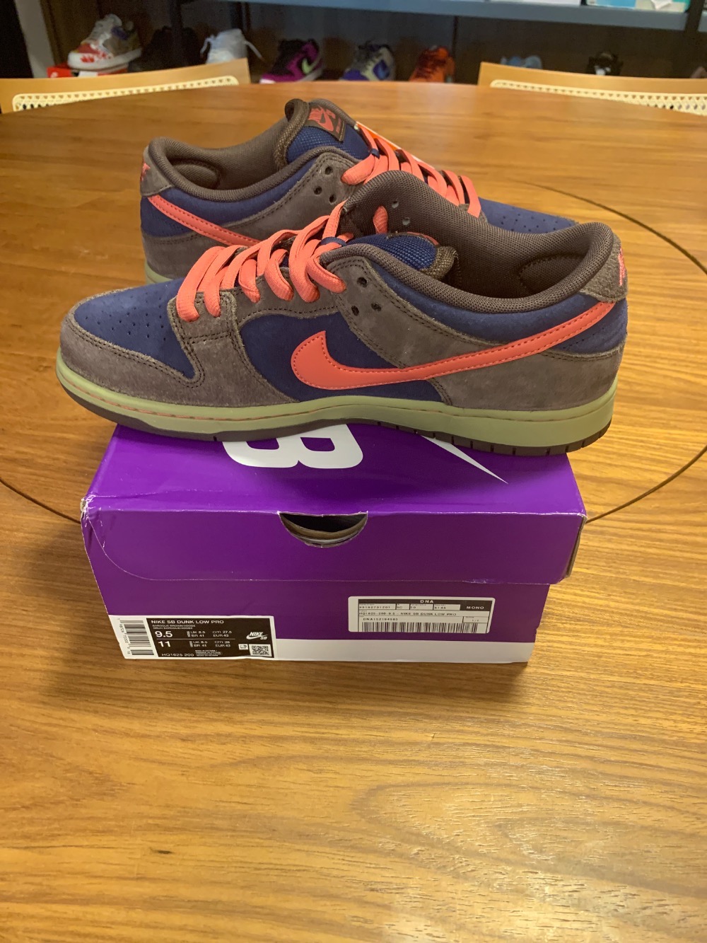 Nike SB Dunk Low Baroque Brown Midnight Navy — 41, Novo