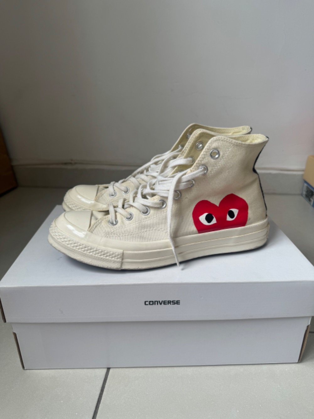 Comme des Garçons PLAY x Converse Chuck 70 White