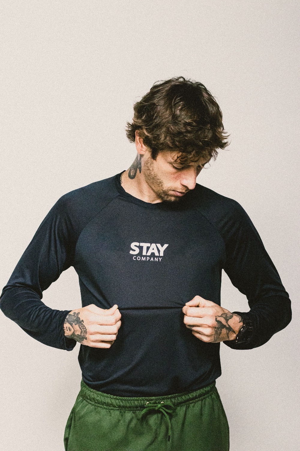 Camiseta Stay Company Long Sleeve Térmica — P / M / G / XG, Novo