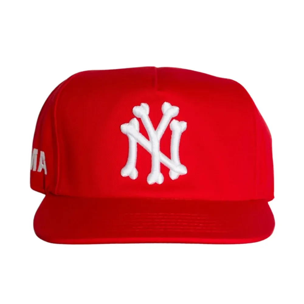 Boné oMA Studios NY Bones Red - Droper