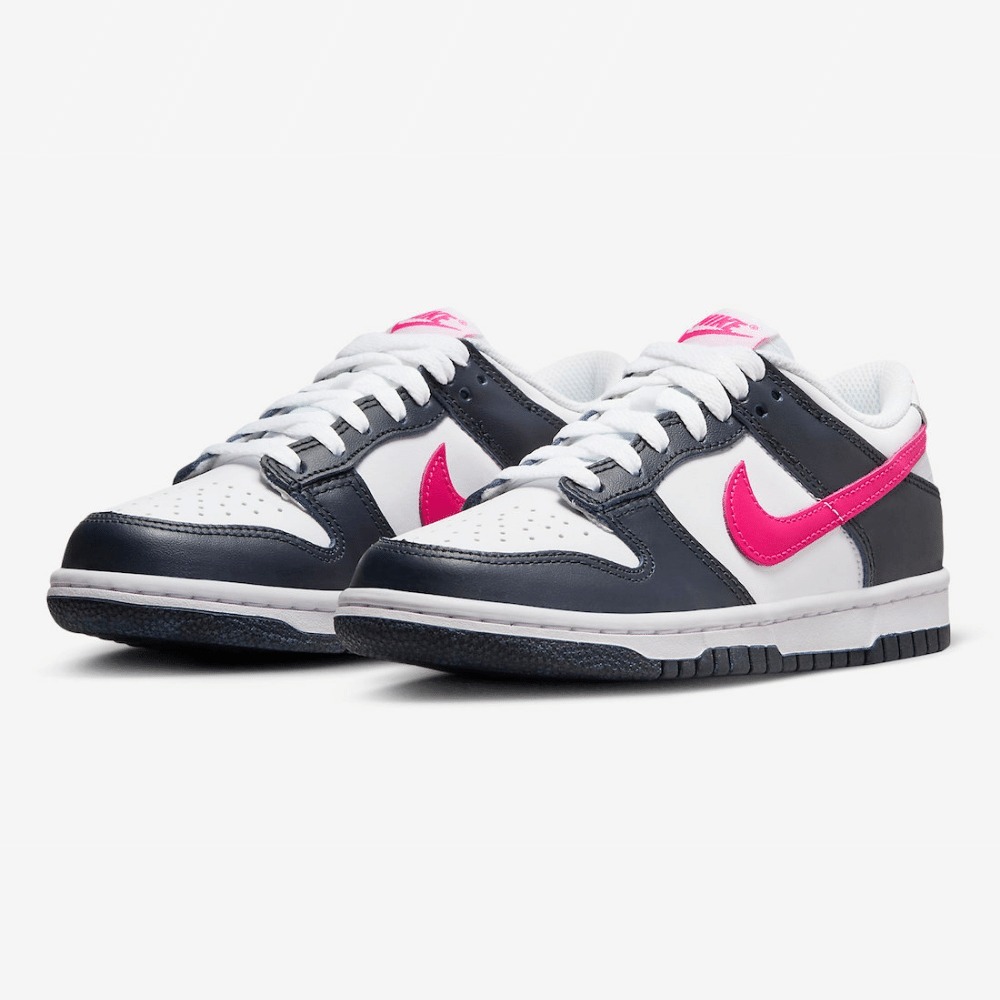 Nike Dunk Low GS Dark Obsidian Fierce Pink — 34.5, Novo
