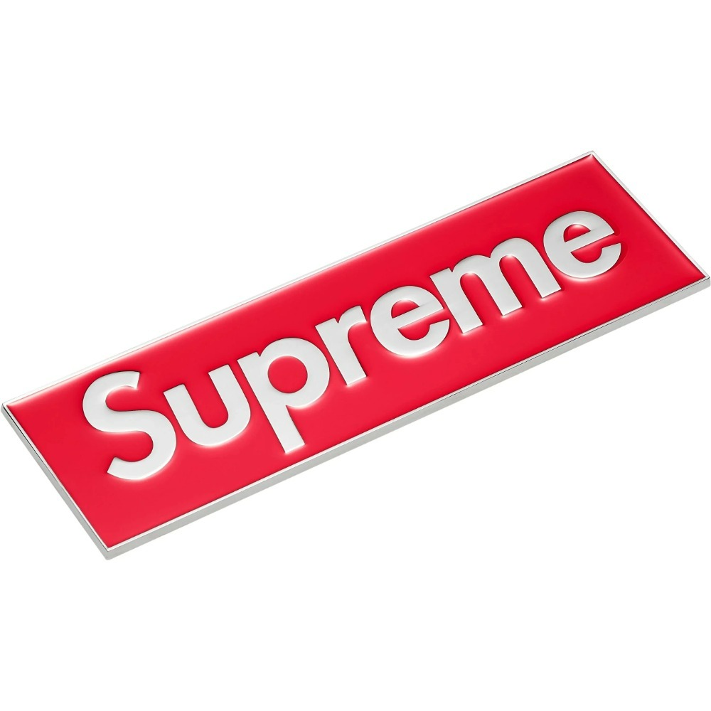 Adesivo Supreme Box Logo Car Emblem Red FW25-W15 — Único, Novo