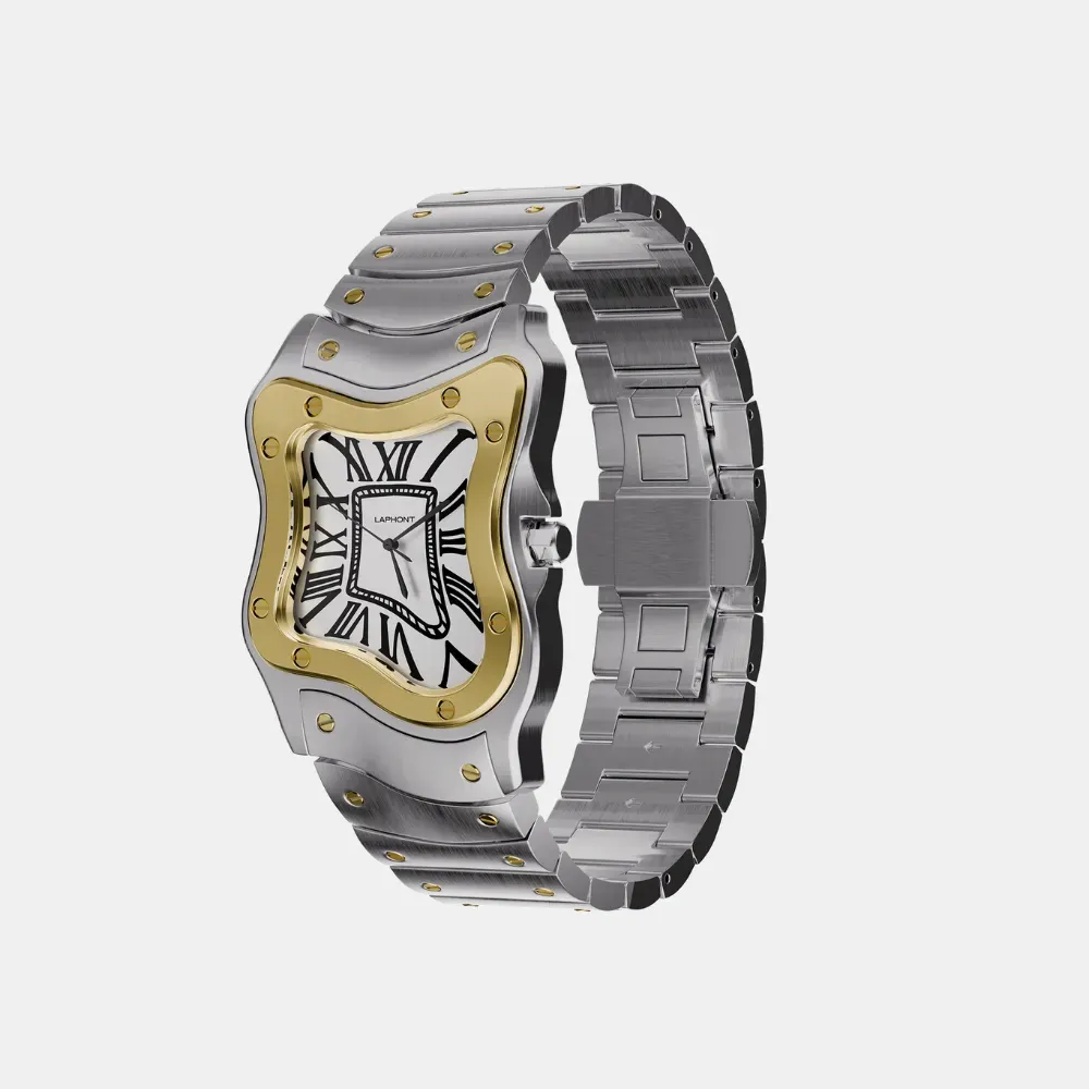 Relógio Laphont Laurent Large Two-Tone Dial White - Droper
