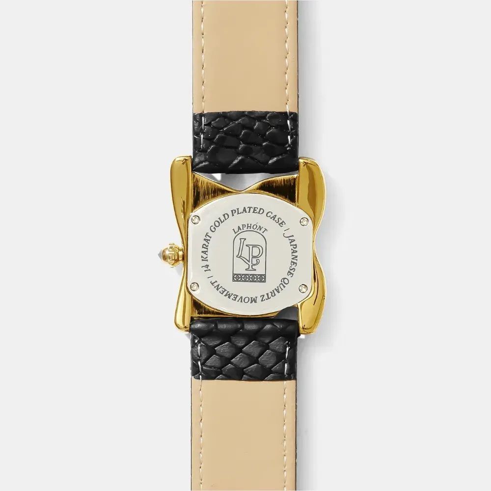 Relógio Laphont Square Melting Watch Large Gold White - Droper