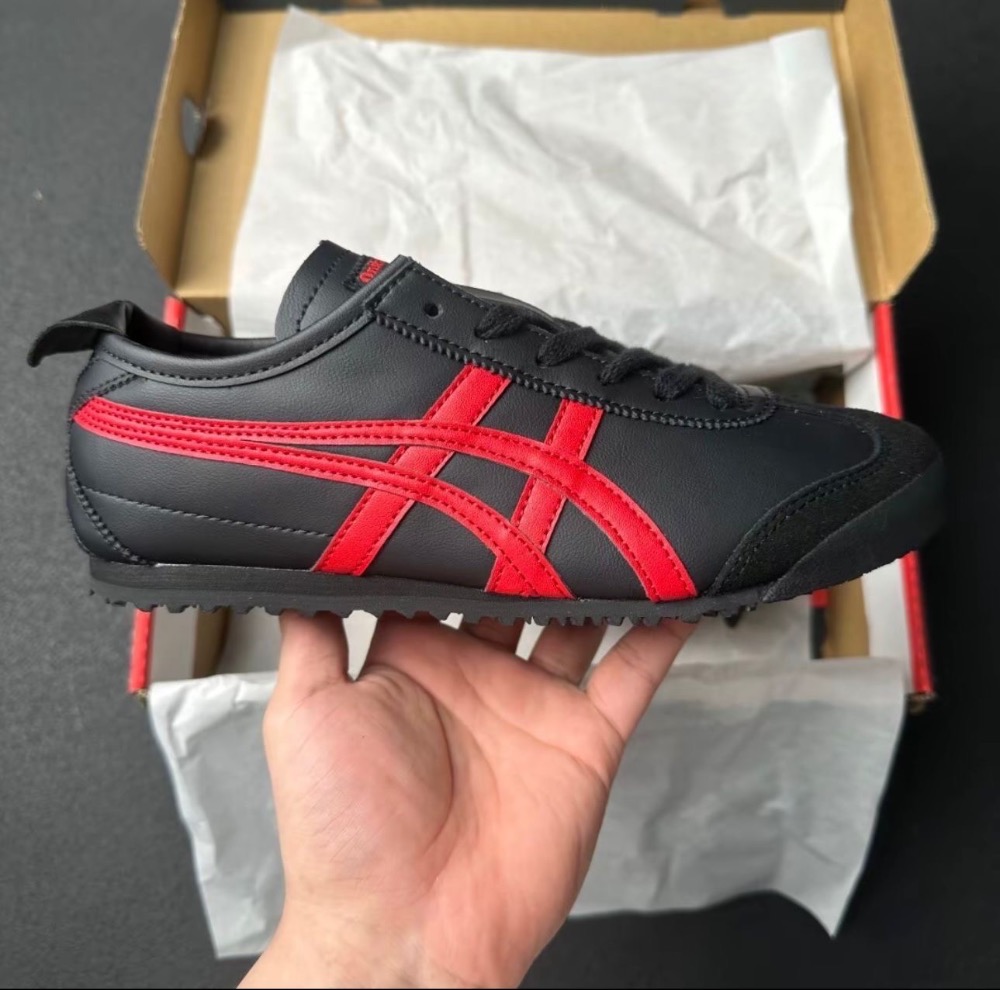 Onitsuka Tiger Mexico 66 Black Classic Red — 34, Novo