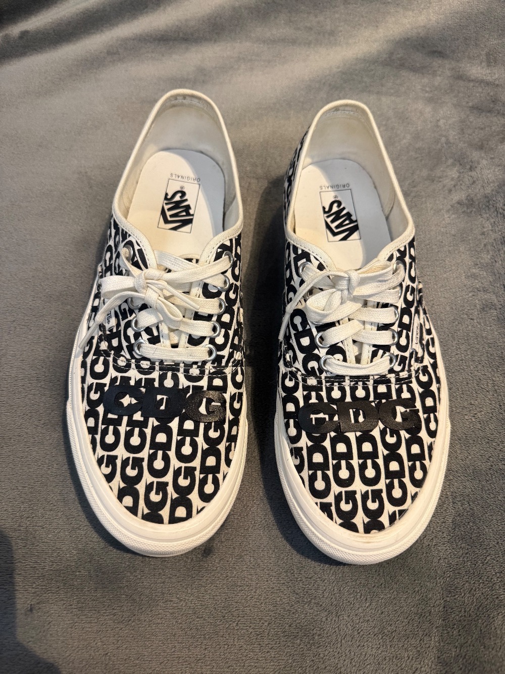 Comme des Garcons x Vans Authentic Black Heel Tab