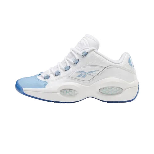 Reebok Question Low Patent Toe Carolina Blue