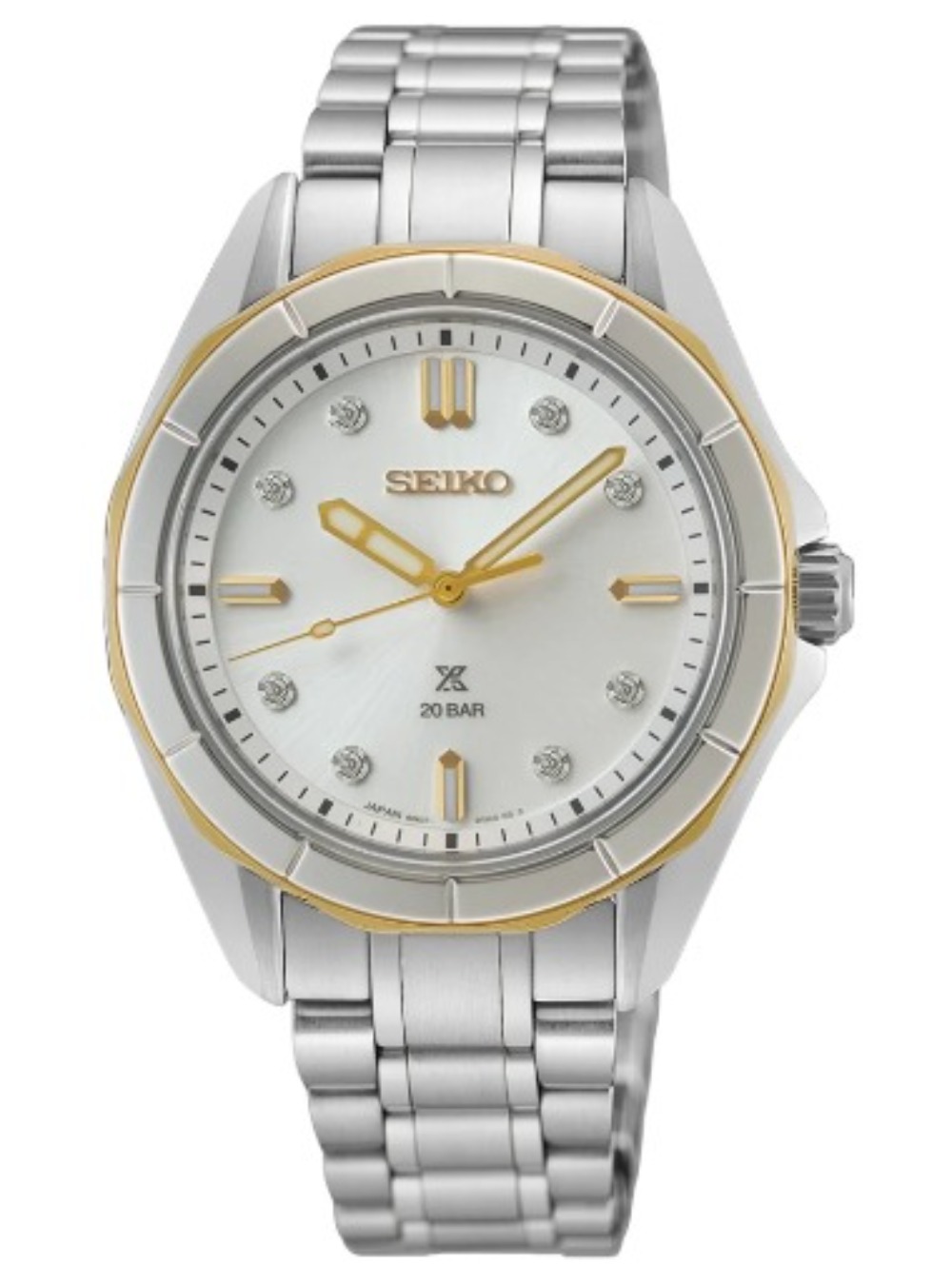 Relógio Seiko Prospex Ladies Marine Sports Two-Tone 34.0 mm — Único, Novo