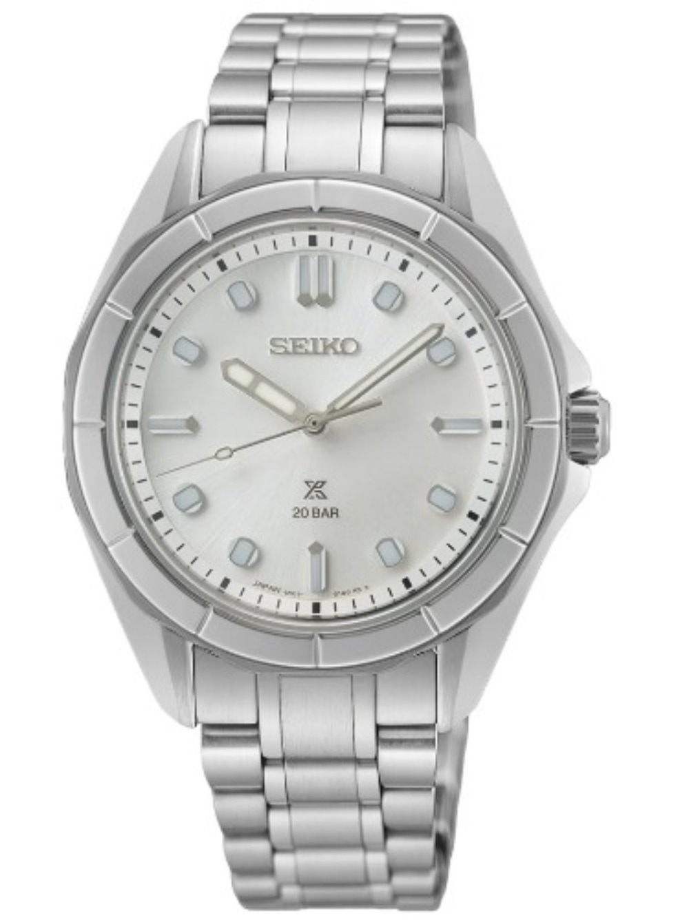 Relógio Seiko Prospex Ladies Marine Sports Seafoam White 34 mm — Único, Novo