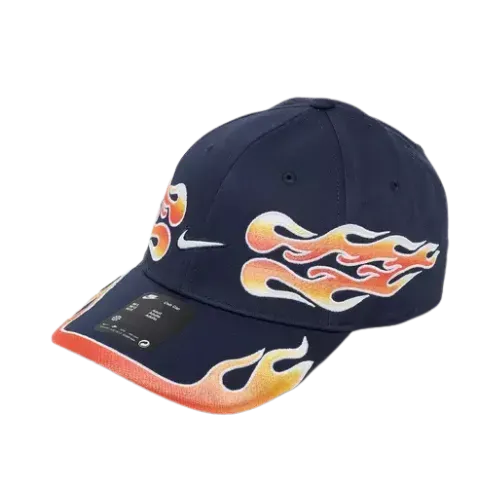 Boné Nike Club Structured OG Flame Strapback Navy Red