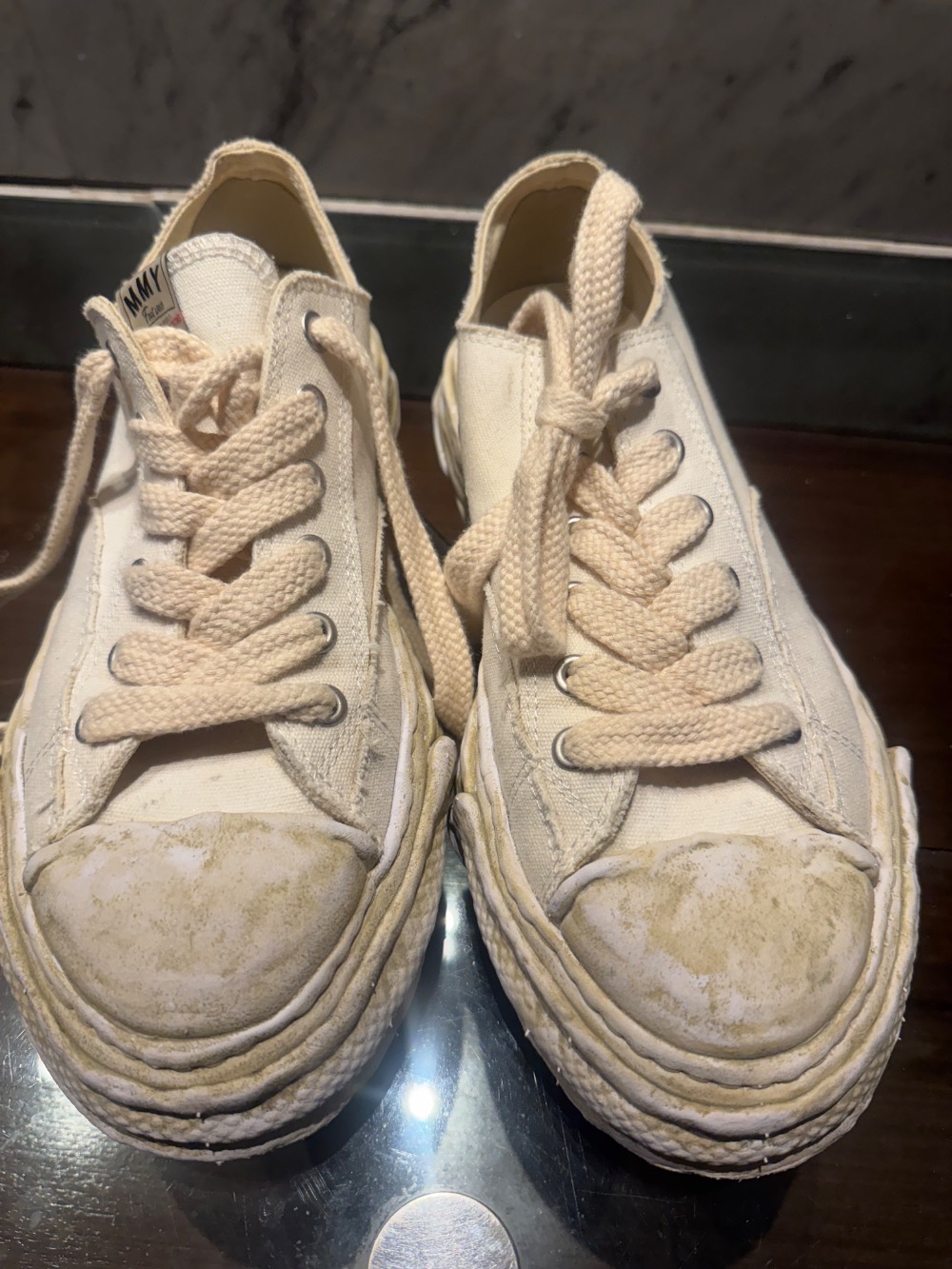 Maison Mihara Yasuhiro Peterson OG Sole Cracking LT Low White