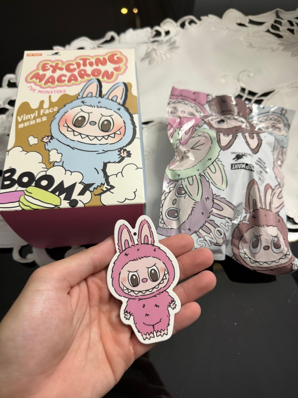 Pop Mart Labubu The Monsters Tasty Macarons Lychee Berry Vinyl Pendant