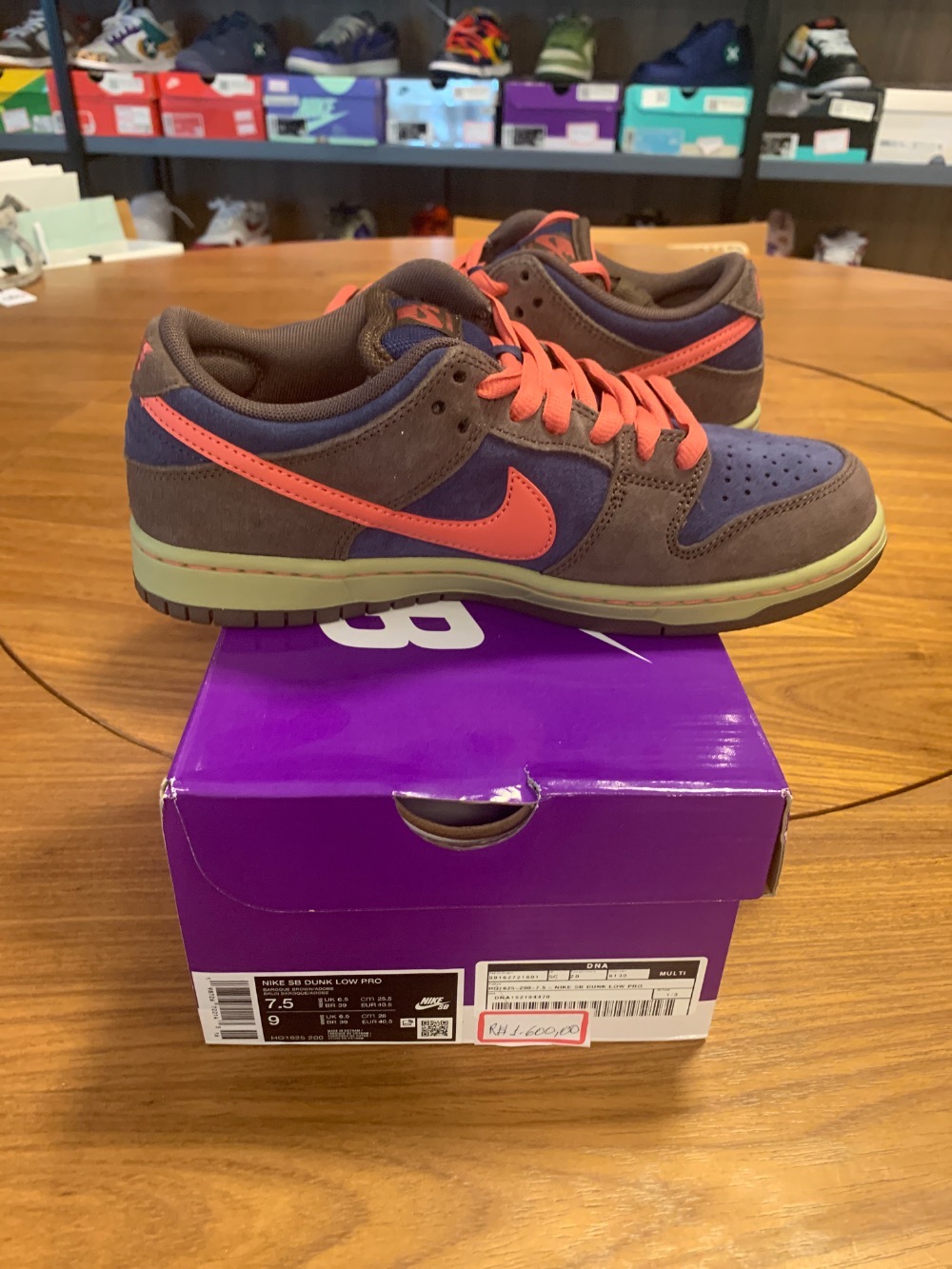 Nike SB Dunk Low Baroque Brown Midnight Navy — 39, Novo