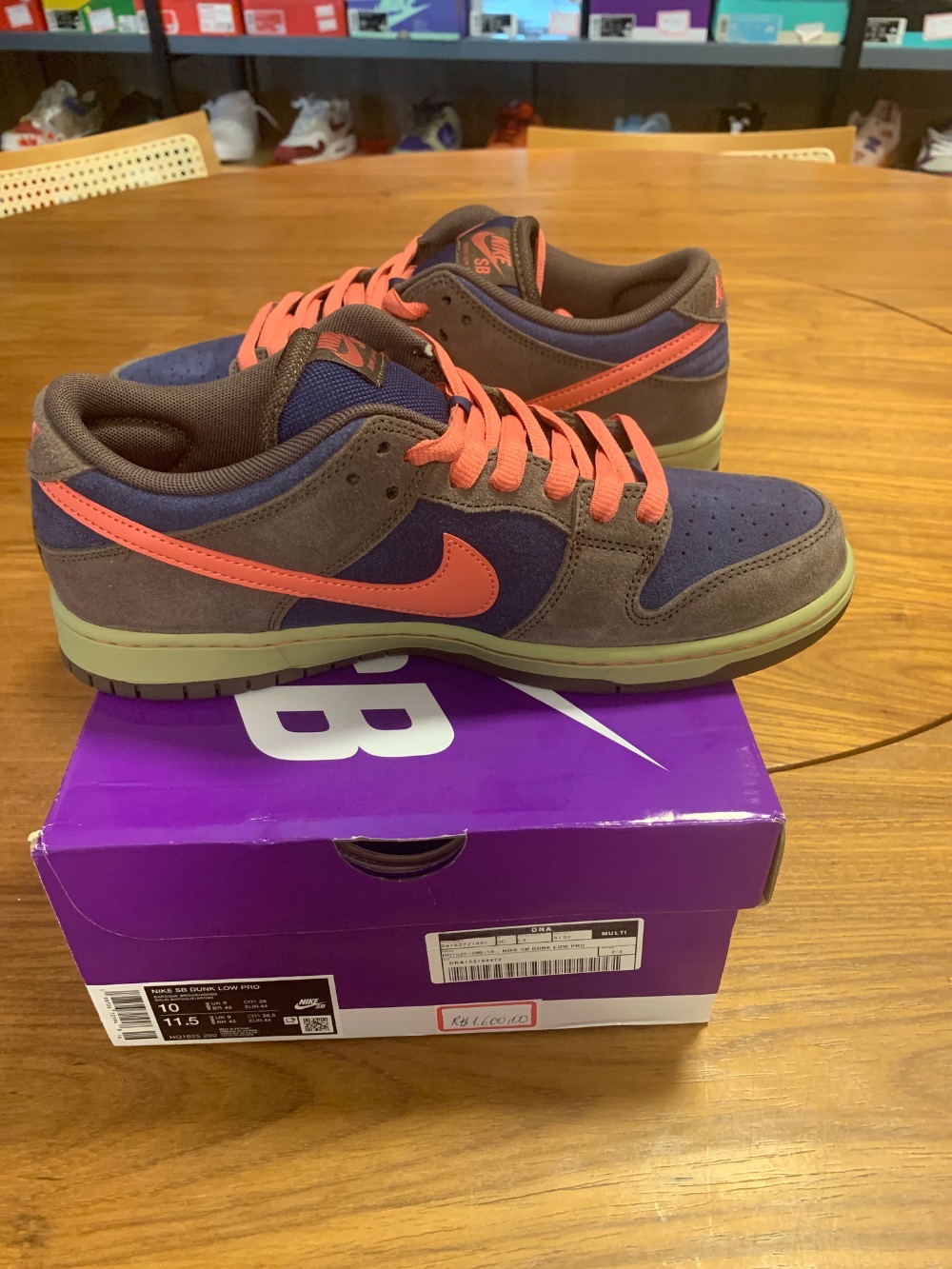 Nike SB Dunk Low Baroque Brown Midnight Navy — 42, Novo