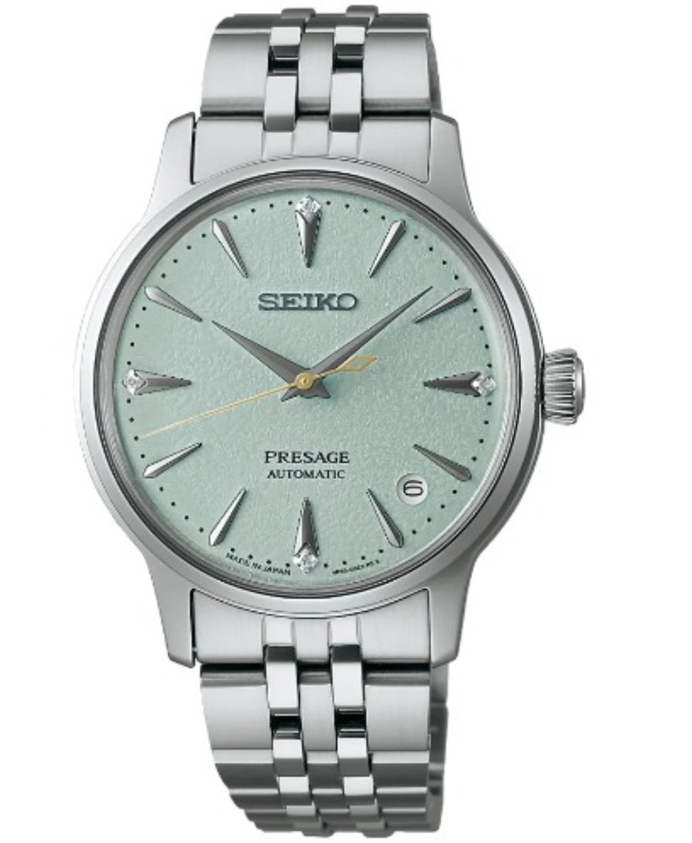Relógio Seiko Presage Cocktail Time Diamond Frozen Skydiving 34.0 mm — Único, Novo
