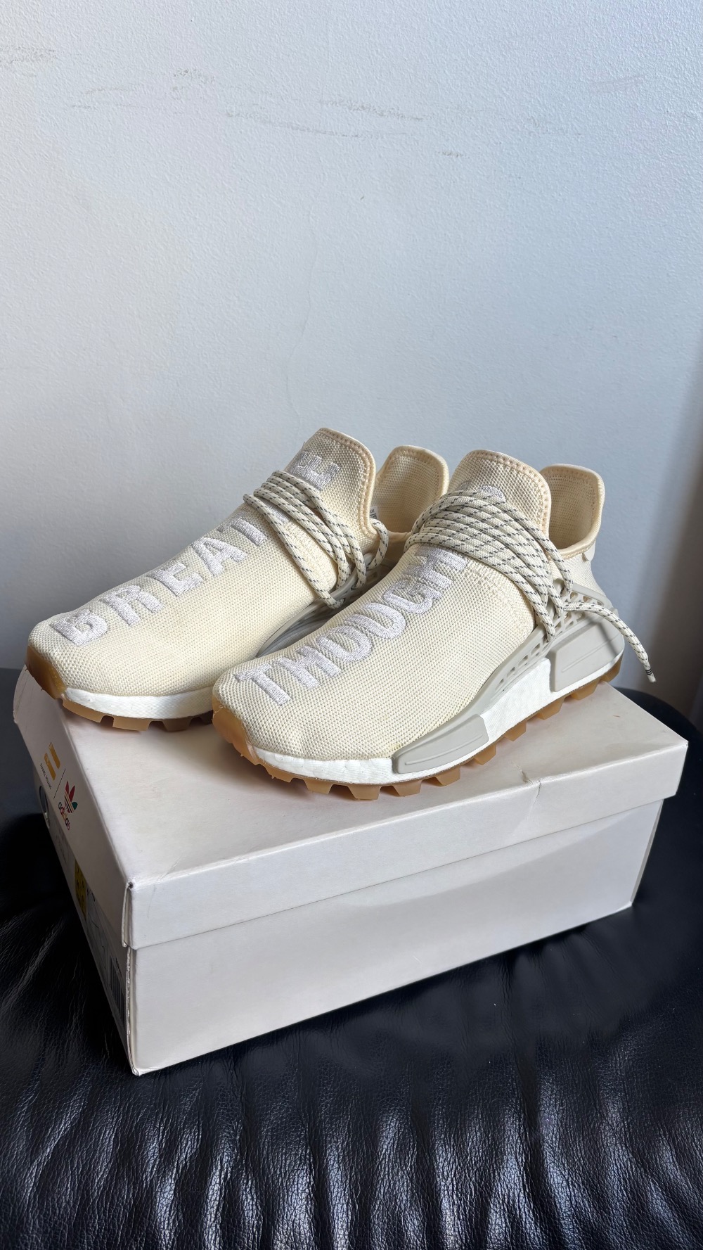 Pharrell Williams x adidas NMD Hu Trail Now Is Her Time Cream White — 38, Novo