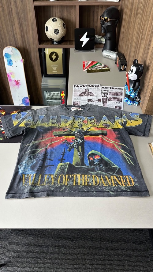 Camiseta Vale Lives Forever Damned Big Black — XXG, Novo