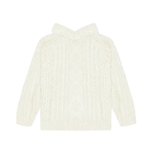 Moletom Fear of God Essentials Cable Knit Cloud Dancer